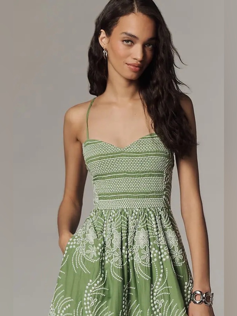 Anthropologie 
Sleeveless Sweetheart Tiered Midi Dress - Picture 13 of 13
